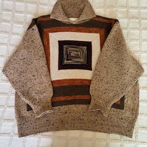 Misha and Puff women’s log cabin sweater wool